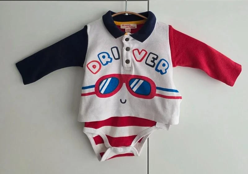 Body + t-shirt intégré Du Pareil Au Même, taille 3 mois
